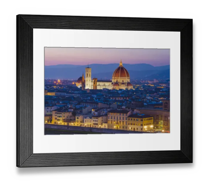Framed Print : Florence, Tuscany, Italy. Saint Mary of the Flower cathedral at dusk Framed Print : Florence, Tuscany, Italy. Saint Mary of the Flower cathedral at dusk