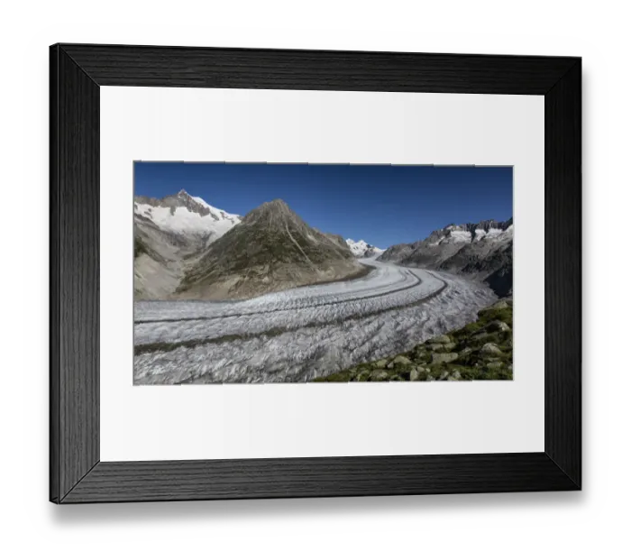 Framed Print : Aletsch glacier, Valais, Switzerland Framed Print : Aletsch glacier, Valais, Switzerland