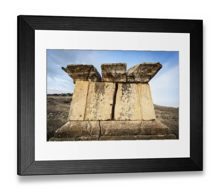 Framed Print : Ruins of graves, Hierapolis Framed Print : Ruins of graves, Hierapolis