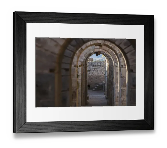 Framed Print : Tunnel between the Temple of Trajan and the Theatre on the Acropole Framed Print : Tunnel between the Temple of Trajan and the Theatre on the Acropole