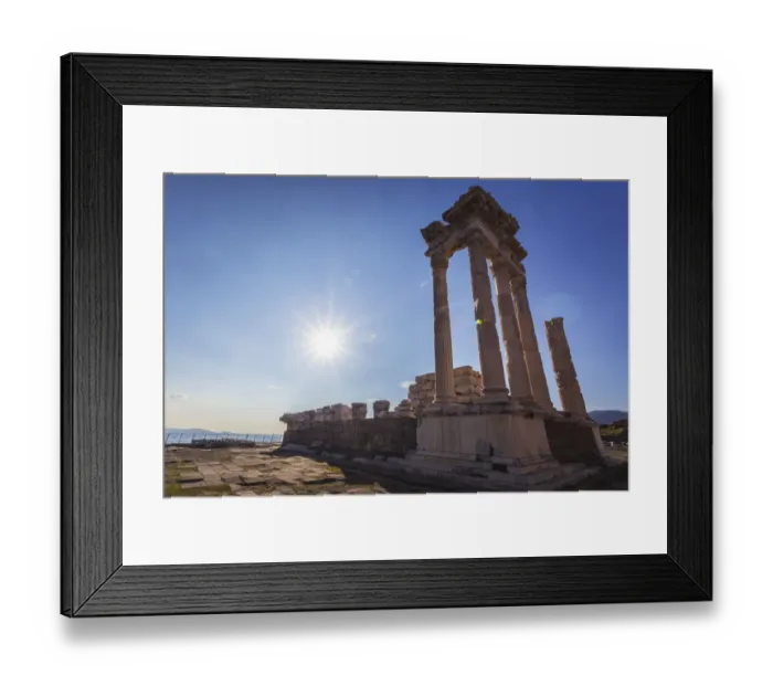 Framed Print : Ruins of the Temple of Trajan, the Pergamenes were known as the temple-keepers of Asia Framed Print : Ruins of the Temple of Trajan, the Pergamenes were known as the temple-keepers of Asia