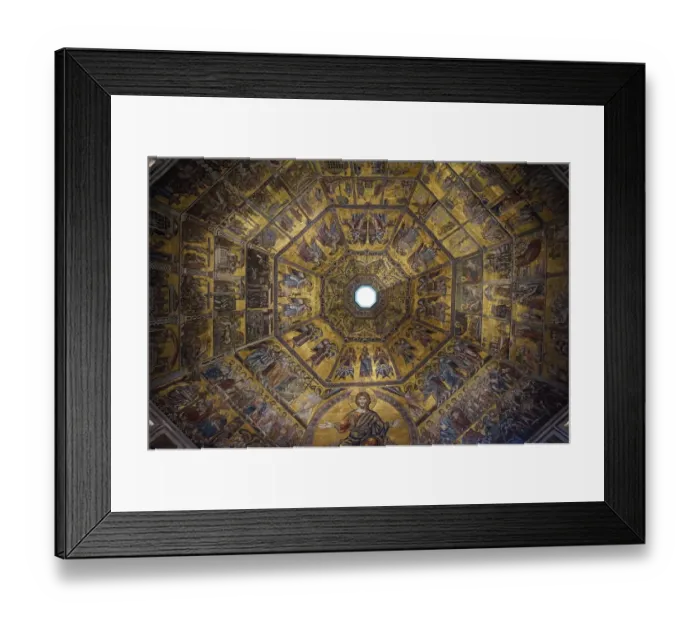 Framed Print : Frescos on the Ceiling, Battistero, Florence, Italy Framed Print : Frescos on the Ceiling, Battistero, Florence, Italy