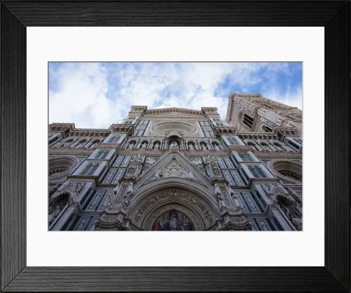 Framed Print : Underneath the Cathedral of Florence, Sky, Italy