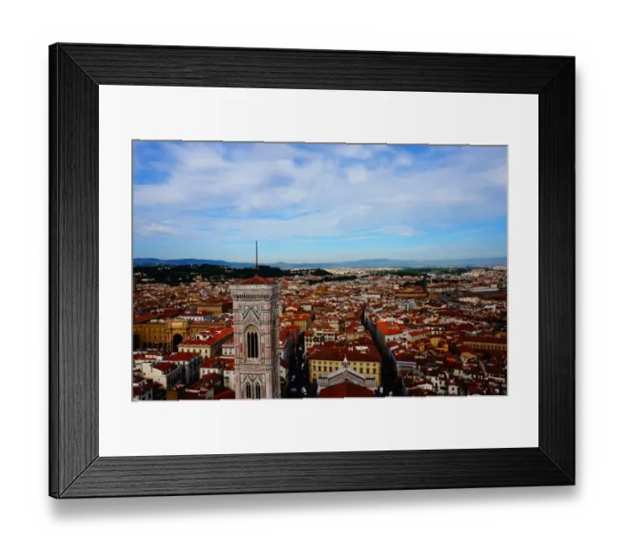 Framed Print : Old City of Florence and Campanile di Giotto, Italy Framed Print : Old City of Florence and Campanile di Giotto, Italy