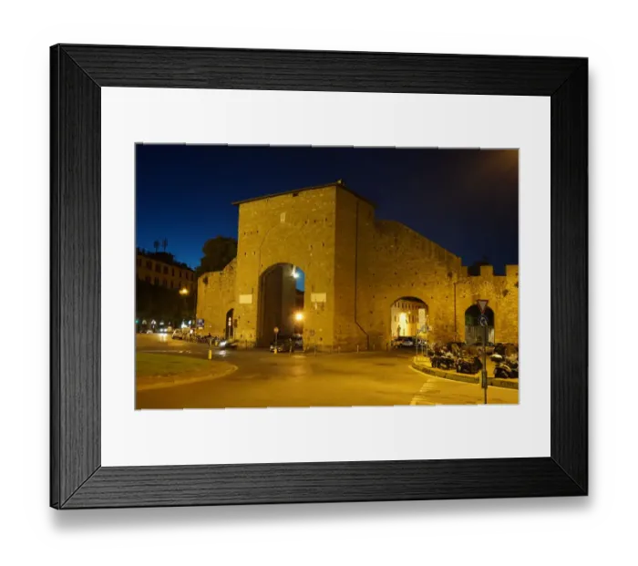 Framed Print : Porta Romana at Night, Florence, Italy Framed Print : Porta Romana at Night, Florence, Italy