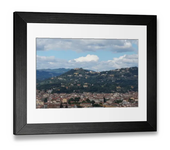 Framed Print : City of Florence and Fiesole in the hills, Italy Framed Print : City of Florence and Fiesole in the hills, Italy