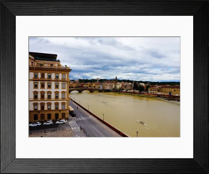 Framed Print : Piazza Ognissanti and Arno River, Florence, Italy Framed Print : Piazza Ognissanti and Arno River, Florence, Italy