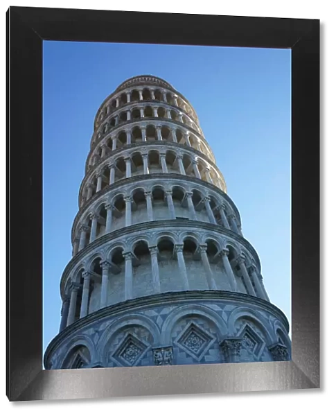 Close up on the leaning Tower of Pisa, Unesco, Italy