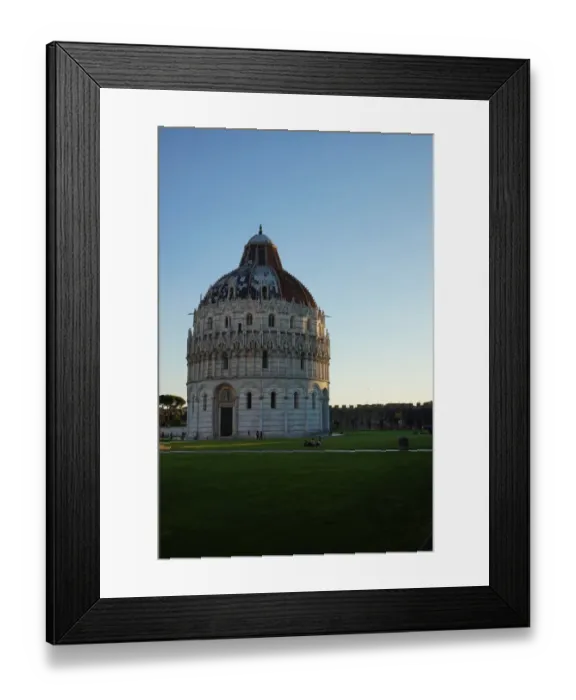 Framed Print : Baptistery at Dusk, Pisa, Italy Framed Print : Baptistery at Dusk, Pisa, Italy