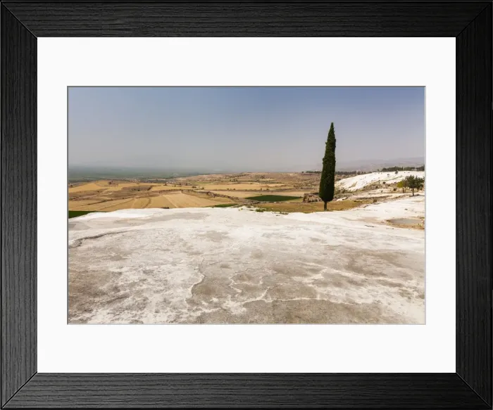 Framed Print : Pamukkale, Turkey. Travertine pools and terraces