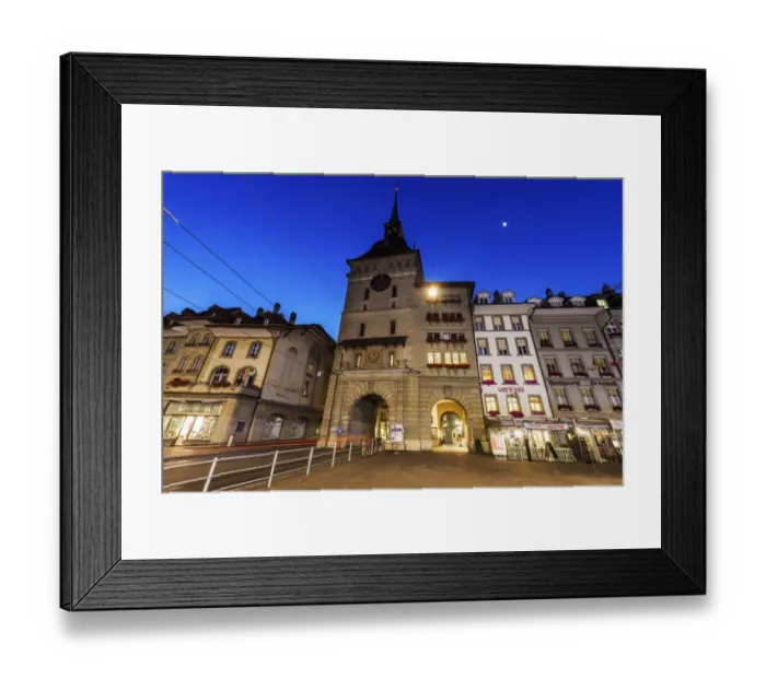 Framed Print : Prisoner Tower in Bern at night Framed Print : Prisoner Tower in Bern at night