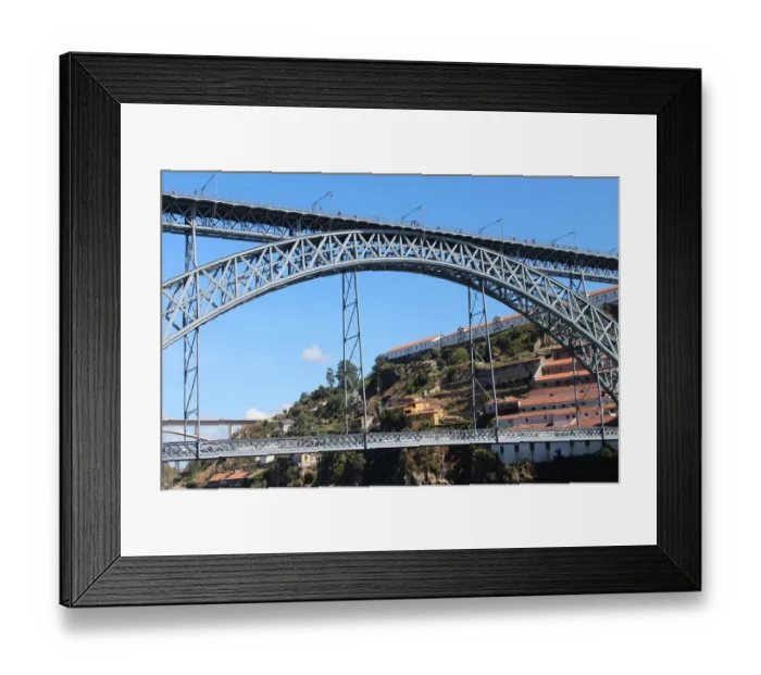 Framed Print : Dom LuAis I Bridge in Porto, Portugal Framed Print : Dom LuAis I Bridge in Porto, Portugal