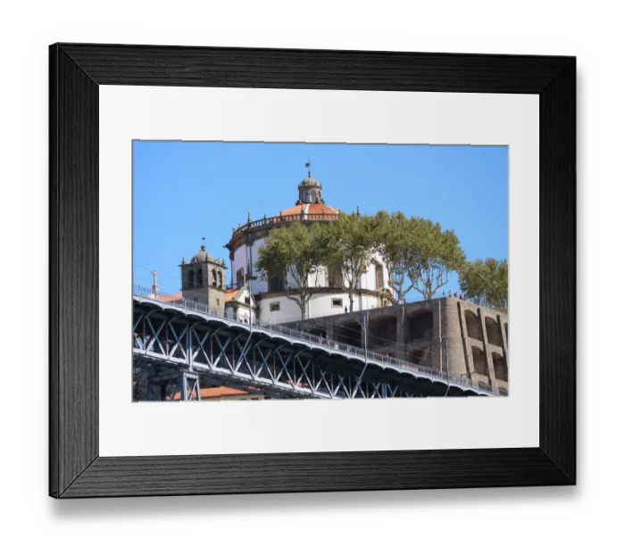 Framed Print : Porto, Portugal. View of Mosteiro da Serra do Pilar in Vila Nova de Gaia