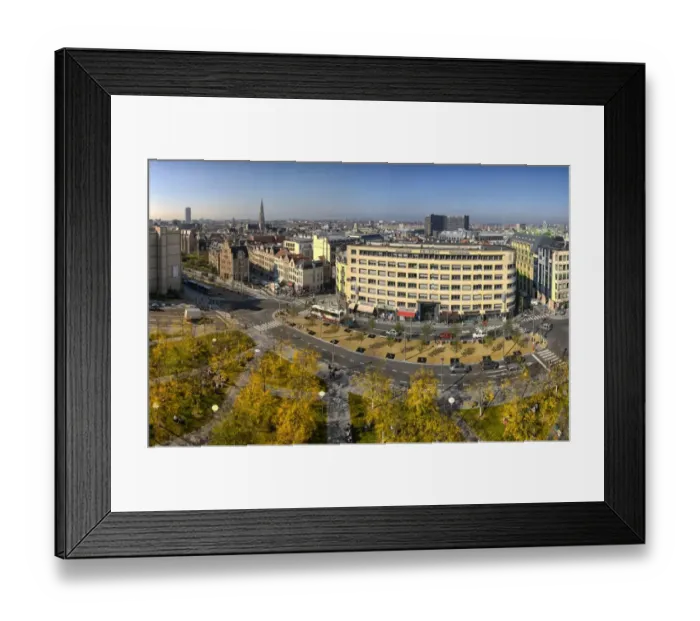 Framed Print : Brussels Panorama