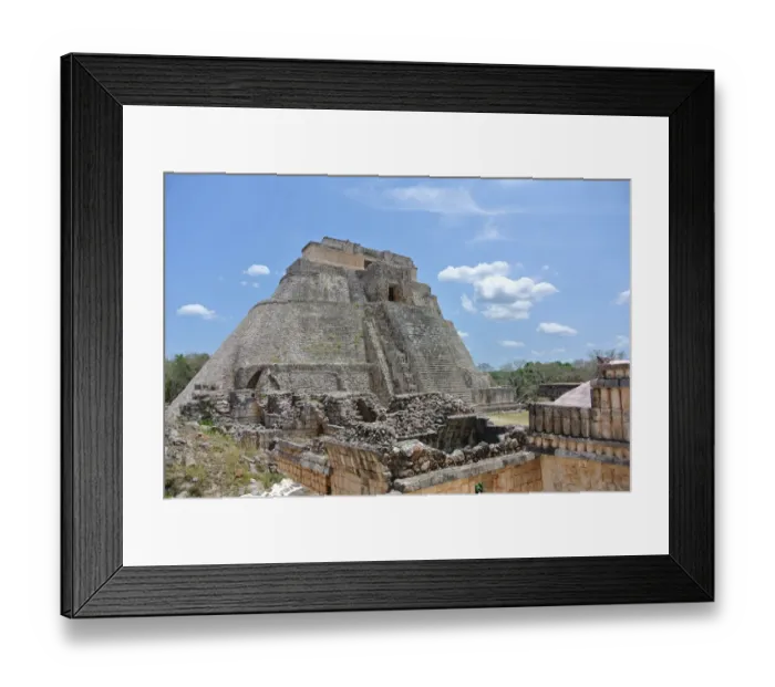 Framed Print : Pyramid of the Magician, Uxmal Framed Print : Pyramid of the Magician, Uxmal