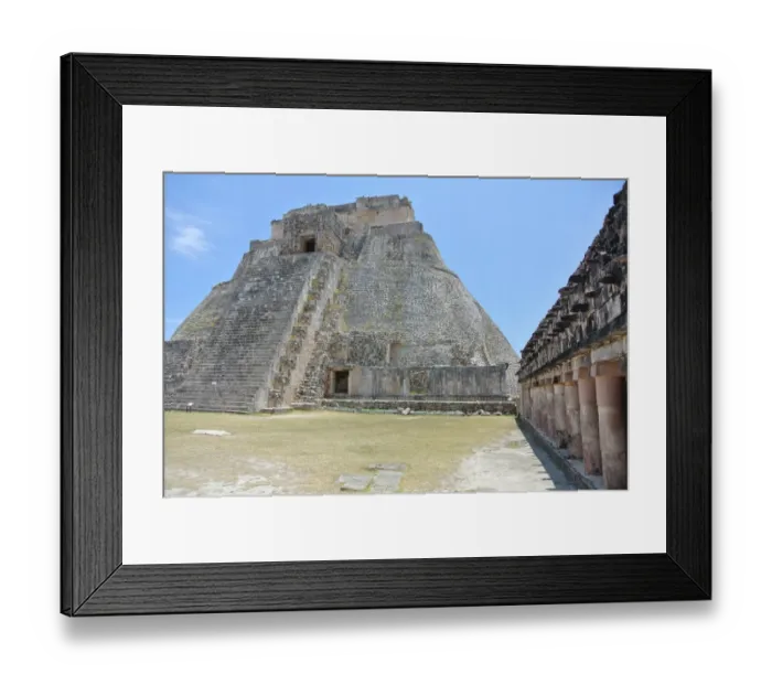 Framed Print : Pyramid of the Magician, Uxmal Framed Print : Pyramid of the Magician, Uxmal