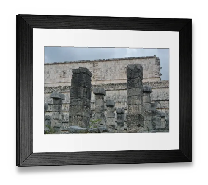 Framed Print : Pillars at Chichen Itza Framed Print : Pillars at Chichen Itza
