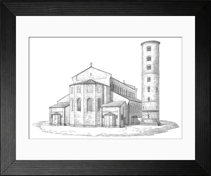 Framed Print : The Basilica of Sant Apollinare in Classe Framed Print : The Basilica of Sant Apollinare in Classe