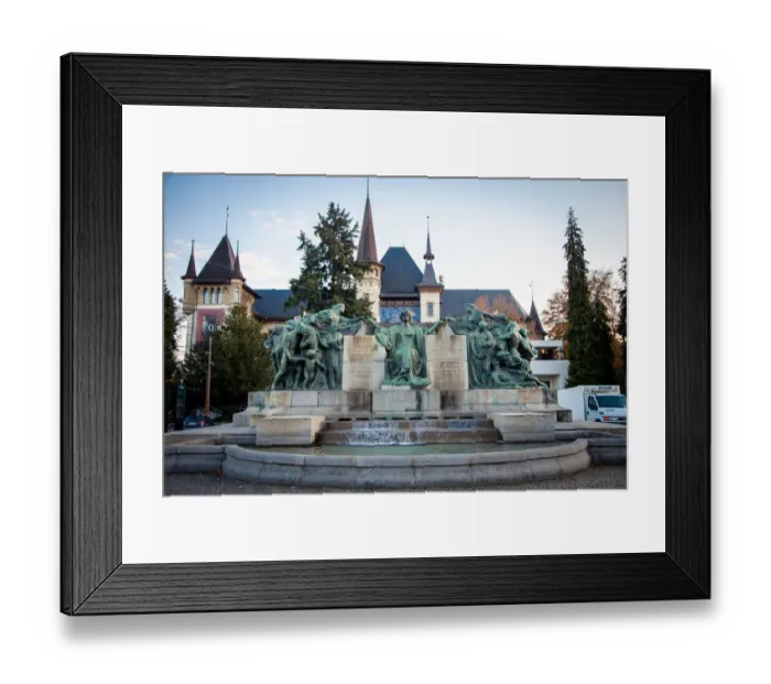 Framed Print : International Telecommunication Union Monument in Bern Framed Print : International Telecommunication Union Monument in Bern