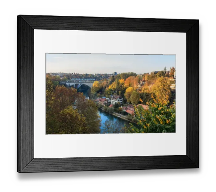 Framed Print : A view over the Old City of Bern, situated on the River Aare in Switzerland Framed Print : A view over the Old City of Bern, situated on the River Aare in Switzerland