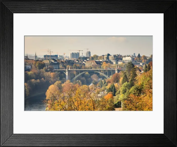 Framed Print : LorrainebrAOEcke view at rose garden, situated on the River Aare in Switzerland Framed Print : LorrainebrAOEcke view at rose garden, situated on the River Aare in Switzerland