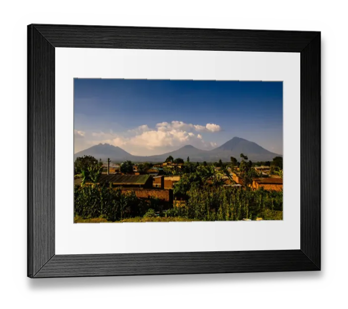 Framed Print : Under the Shadow of Volcanoes