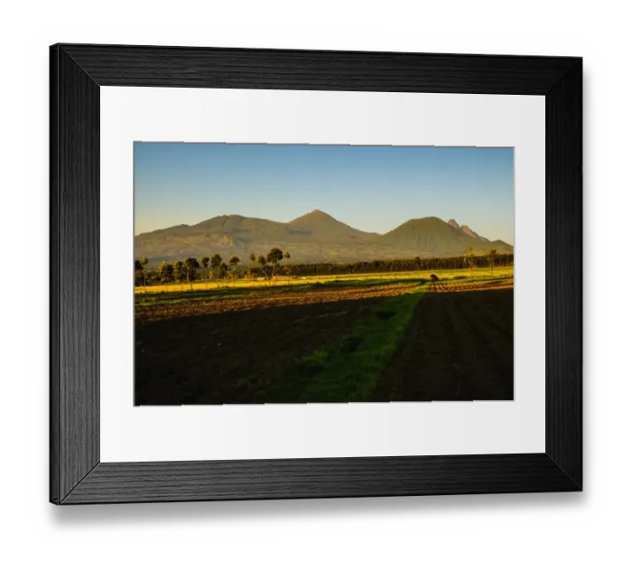 Framed Print : Volcanoes at Dawn Framed Print : Volcanoes at Dawn