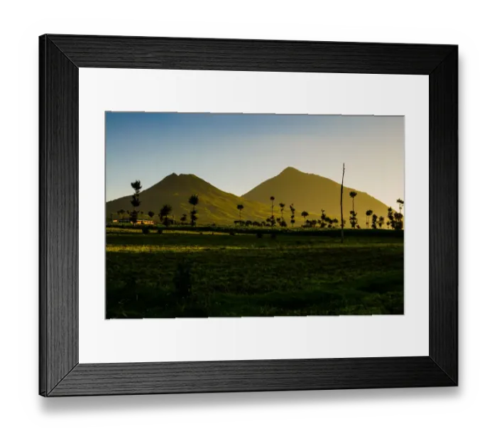 Framed Print : Volcanoes at Dawn Framed Print : Volcanoes at Dawn