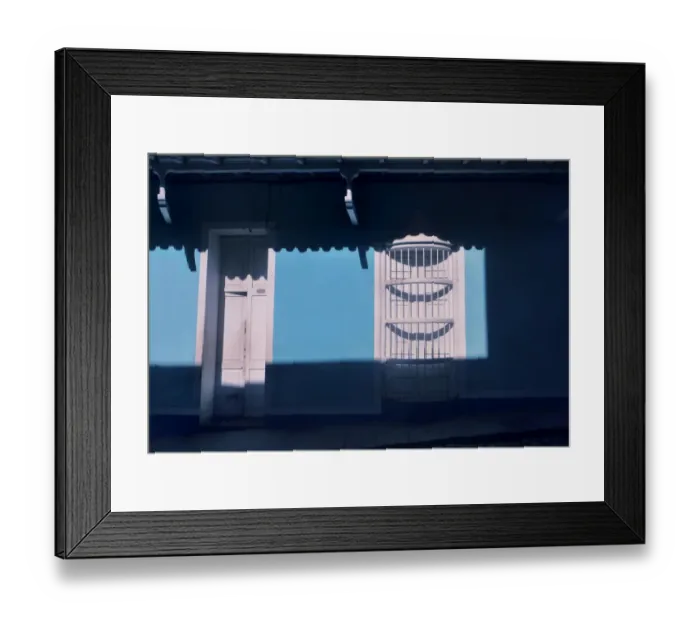 Framed Print : The blue house Framed Print : The blue house