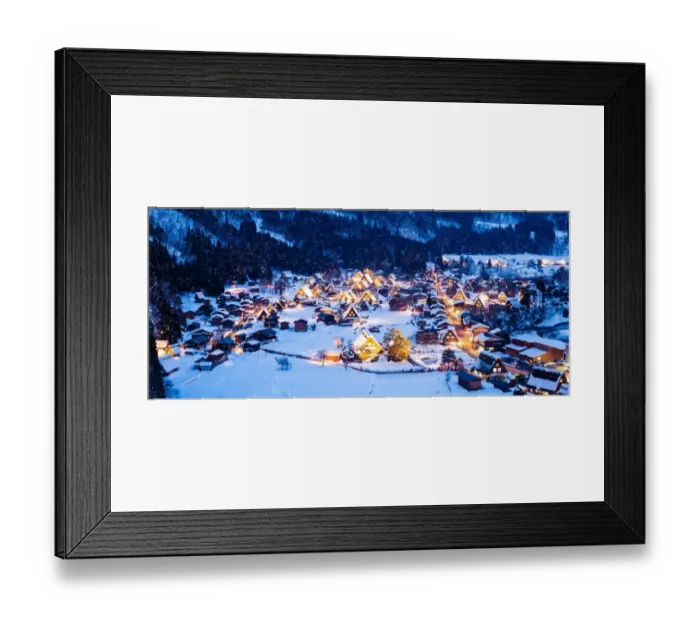 Framed Print : World Heritage, Light up of Shirakawago, Historic Villages of Shirakawa-go and Gokayama Framed Print : World Heritage, Light up of Shirakawago, Historic Villages of Shirakawa-go and Gokayama