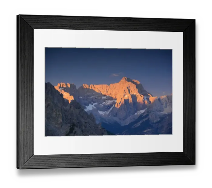 Framed Print : Punta Sorapiss sunrise, Dolomites