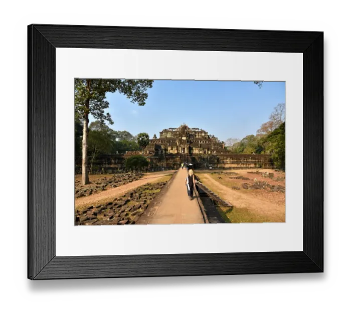 Framed Print : Phimeanakas temple walk at angkor Cambodia Framed Print : Phimeanakas temple walk at angkor Cambodia