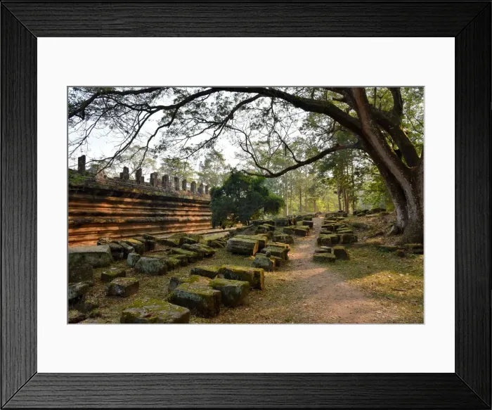 Framed Print : Phimeanakas temple walk at angkor Cambodia Framed Print : Phimeanakas temple walk at angkor Cambodia