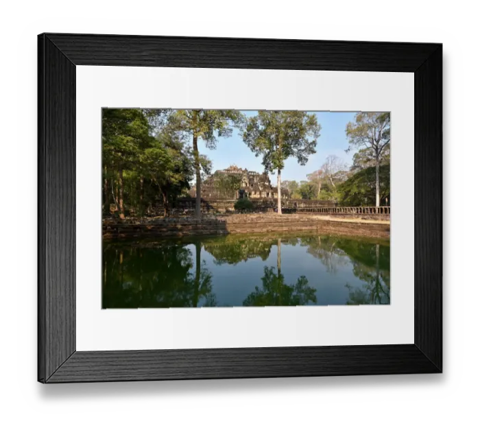 Framed Print : Phimeanakas temple with reflection lake at angkor Cambodia Framed Print : Phimeanakas temple with reflection lake at angkor Cambodia