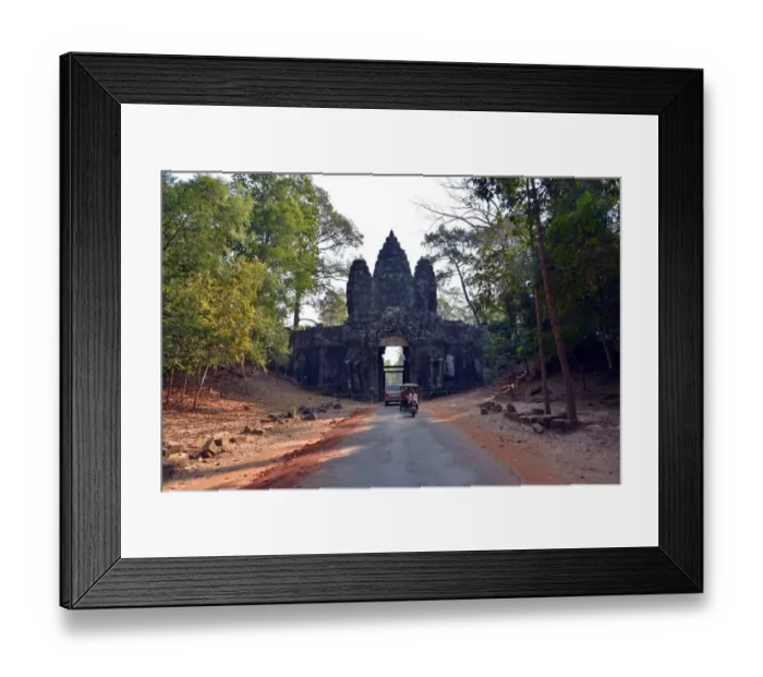 Framed Print : Victory Gate at Angkor Cambodia Framed Print : Victory Gate at Angkor Cambodia