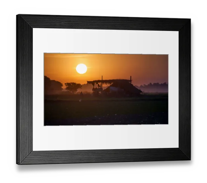 Framed Print : View from U Bein Bridge Framed Print : View from U Bein Bridge