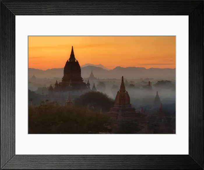 Framed Print : Bagan Temple in sunrise Framed Print : Bagan Temple in sunrise