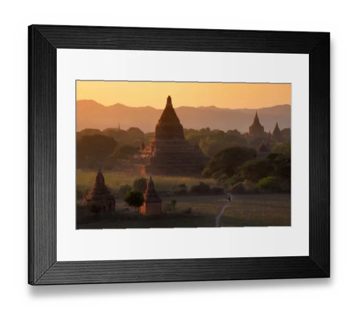 Framed Print : Bagan Temple in sunrise Framed Print : Bagan Temple in sunrise