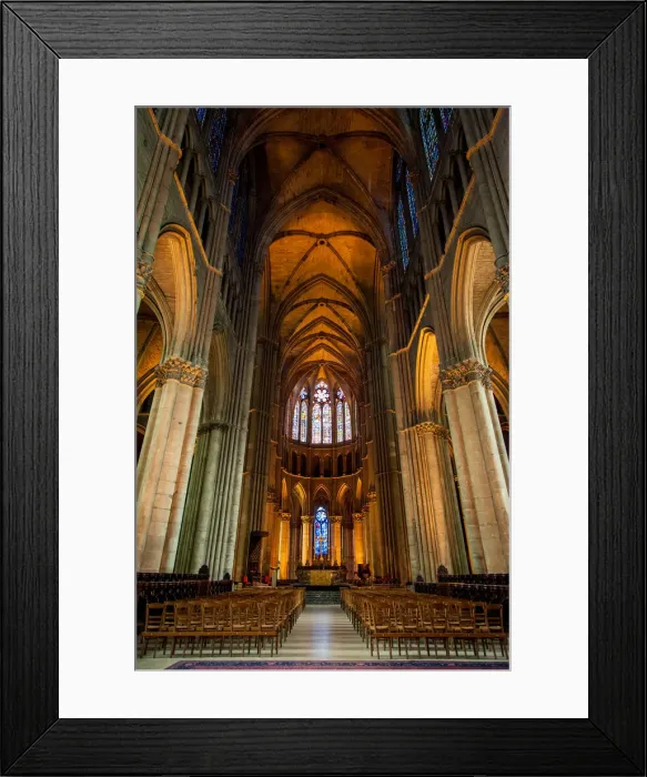 Framed Print : Interior of Notre-Dame de Reims, Reims Cathedral Framed Print : Interior of Notre-Dame de Reims, Reims Cathedral