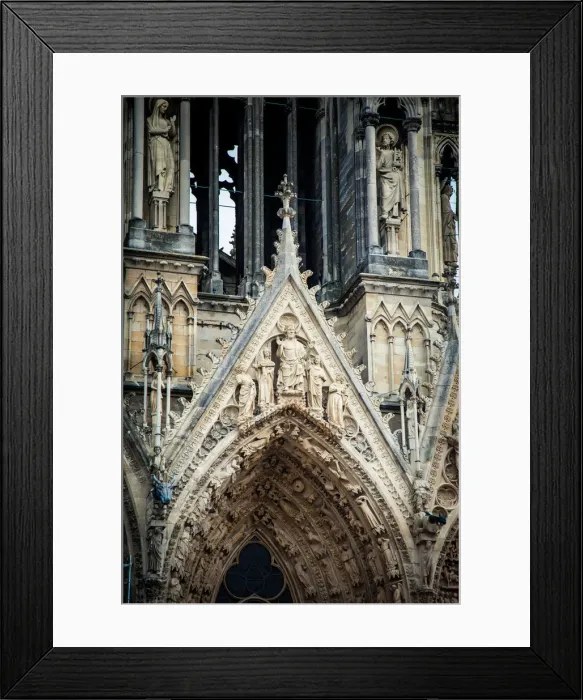 Framed Print : Notre-Dame de Reims, Reims Cathedral