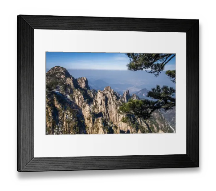 Framed Print : Mount Huangshan or Yellow Mountain in Anhui, China Framed Print : Mount Huangshan or Yellow Mountain in Anhui, China