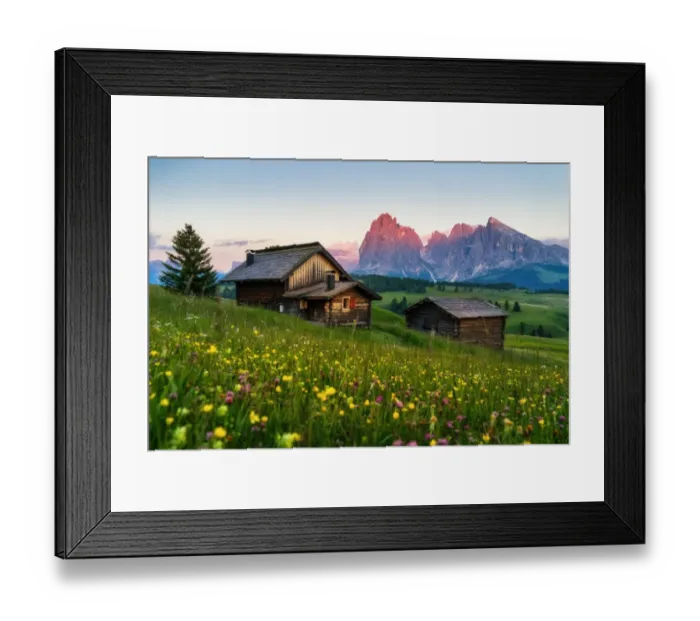 Framed Print : Alpe Di Siusi (Seiser Alm), Dolomites, Italy