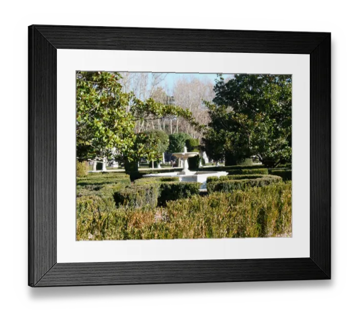 Framed Print : Madrid Royal Palace Gardens Framed Print : Madrid Royal Palace Gardens