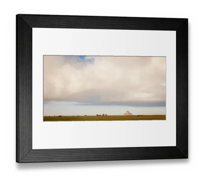 Framed Print : Castle in the Sky of Mont-Saint-Michel, Normandy, France