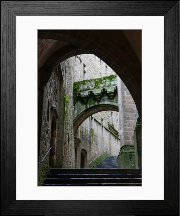 Framed Print : Interior of Mont Saint-Michel, Normandy, France