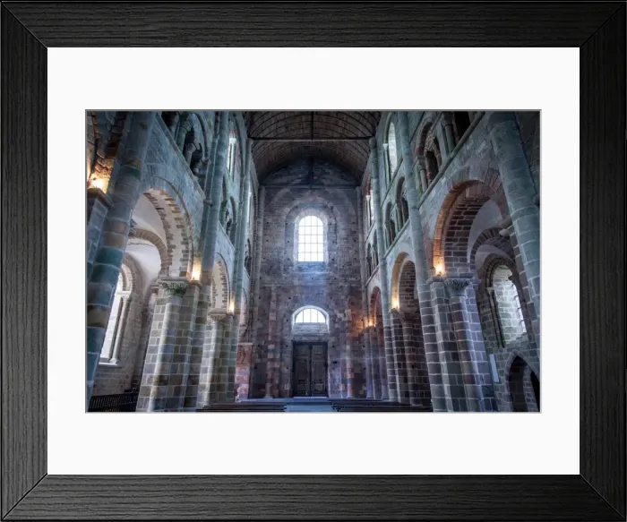 Framed Print : Interior of abbatial church Mont Saint-Michel, Normandy, France Framed Print : Interior of abbatial church Mont Saint-Michel, Normandy, France
