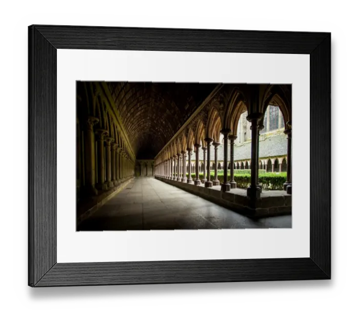 Framed Print : Interior of abbatial church Mont Saint-Michel, Normandy, France Framed Print : Interior of abbatial church Mont Saint-Michel, Normandy, France