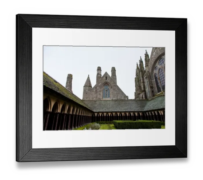 Framed Print : Interior of abbatial church Mont Saint-Michel, Normandy, France Framed Print : Interior of abbatial church Mont Saint-Michel, Normandy, France