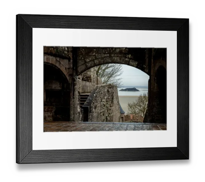 Framed Print : Interior of Mont Saint-Michel, Normandy, France