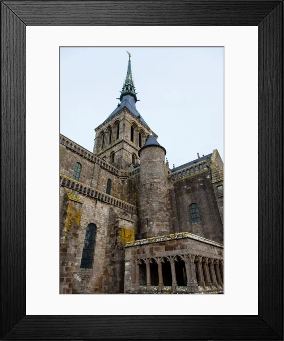 Framed Print : Interior of abbatial church Mont Saint-Michel, Normandy, France Framed Print : Interior of abbatial church Mont Saint-Michel, Normandy, France